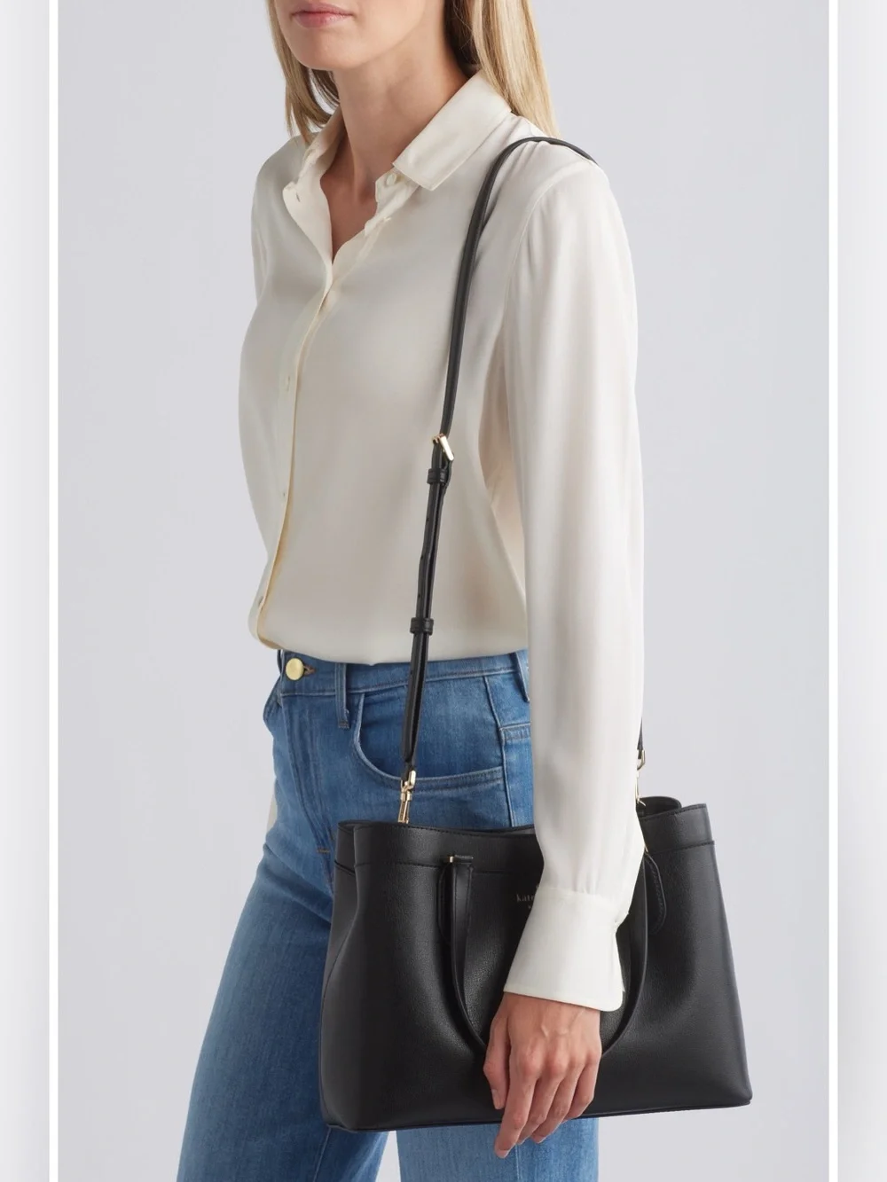 Kate Spade New York Black Sienna Leather Satchel